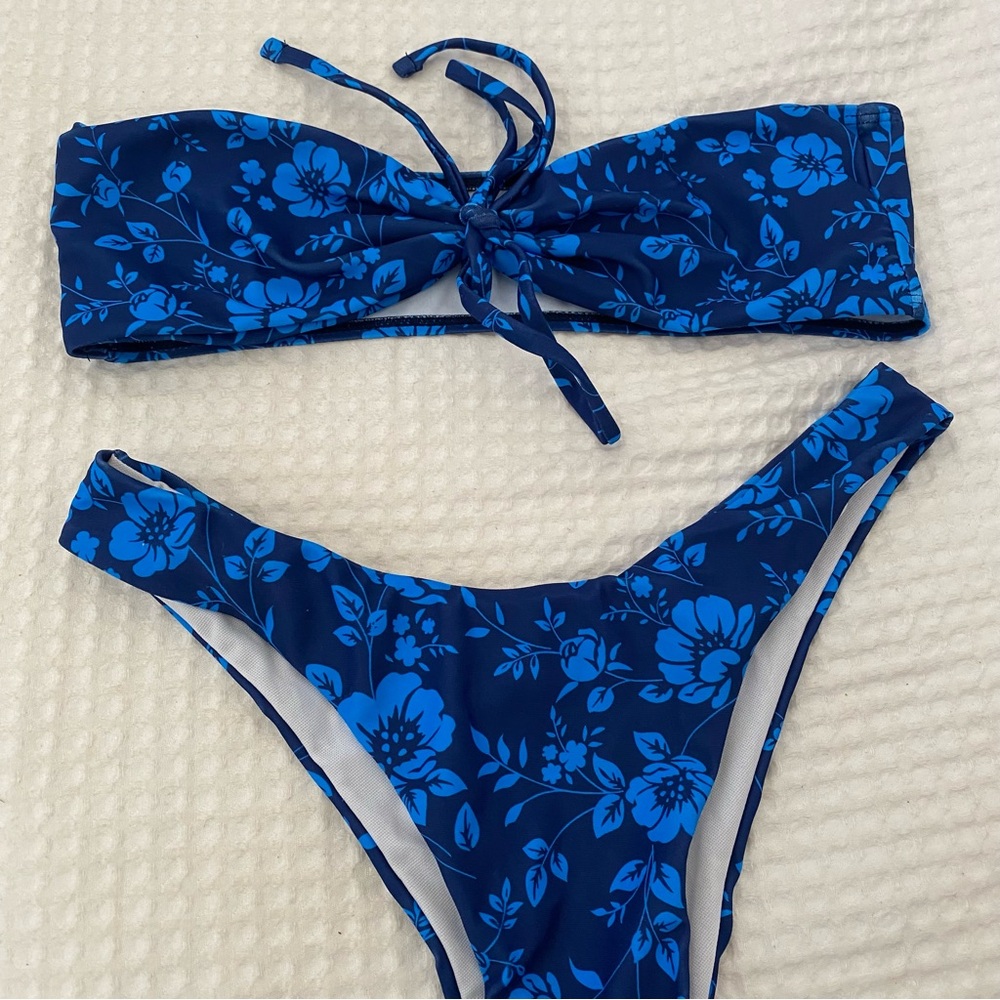 Shein High Waisted Floral Bikini Set